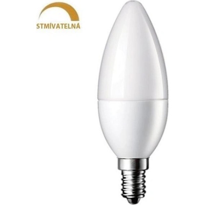 Optonica LED žárovka 6W 12xSMD2835 E14 480lm NEUTRÁLNÍ BÍLÁ stmívatelná