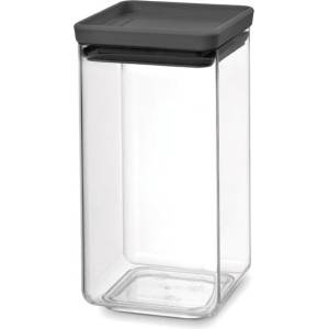 Brabantia Контейнер за съхранение на храна TASTY PLUS, 1.6 л, тъмносив, пластмаса, Brabantia (BRAB122385)