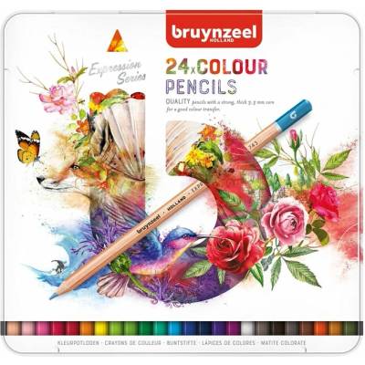 Bruynzeel Expression Series farbičky v plechovom obale rôzne sady 24 ks