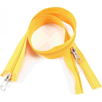Protipohyb špirálový zips č.5 rôzne farby - dĺžka (40 cm - 100 cm) 60 cm Tmavo žltá