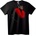 NOONEBRAND Тениска 2Pac Червена Яка - 2XL, Black