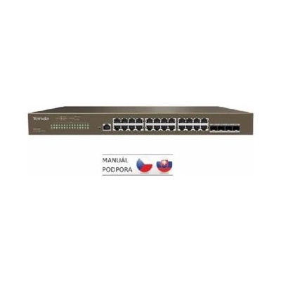 Tenda TEG3328F Managed L2 Gigabit Switch 24x RJ45 a 4x SFP