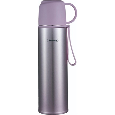 Rosberg Термос Rosberg R52010F, 500 мл, Капак чаша, Неръждаема стомана, Лилав (R52010F purple)