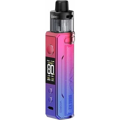 VooPoo Drag X2 Mod Pod 80 W Full Kit 0 mAh Modern Red 1 ks