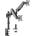Multibrackets Стойка Gas Spring Dual Arm Blackmount MNT16-2, за 2 монитора (SUPMON-BM-MNT16-2)