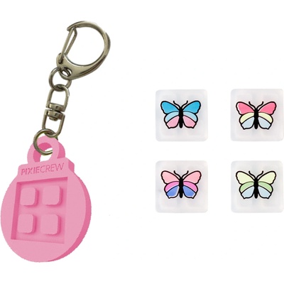 Přívěsek na klíče PIXIE CREW s motýlími multipixely – Japonské jaro