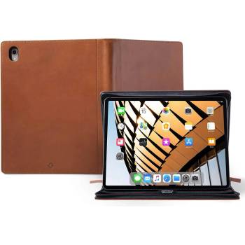 Image 1 of Twelve South Journal Case - уникален кожен калъф с отделение за Apple Pencil за iPad Pro 12.9 (2018) (кафяв)