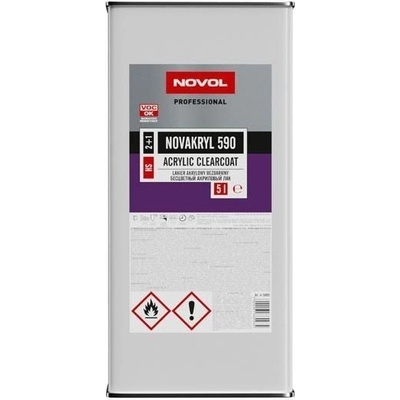 Novol Bezbarvý lak Novakryl 590 SR-P 2:1 5l
