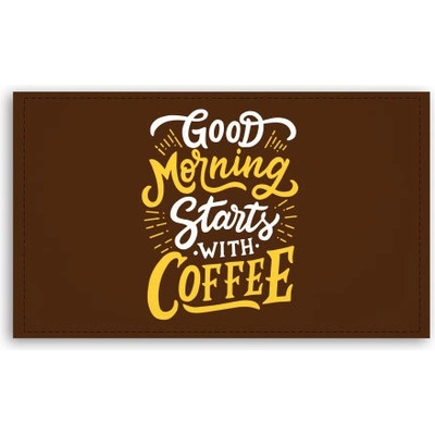 Fotoobraz 120x70 cm velký Good morning starts with coffee