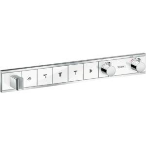 Hansgrohe RainSelect - Скрита батерия за 5 уреда, бяла/хром 15358400 (15358400)