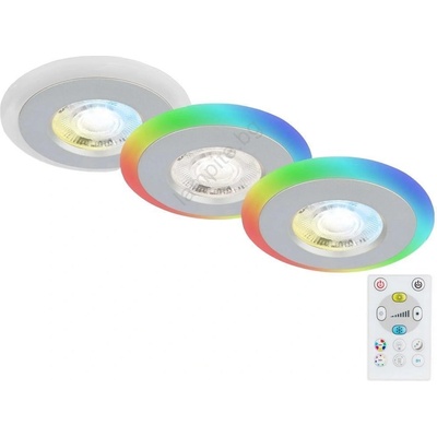 Briloner - К-кт 3x LED RGBW Димируема лампа за баня LED/5W/230V IP44 + д. у (BL1334)