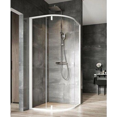 Ravak Nexty čtvrtkruhový sprchový kout NSKK3, 87-89,5x87-89,5x195 cm, bílá, sklo transparent 3O677101Z1
