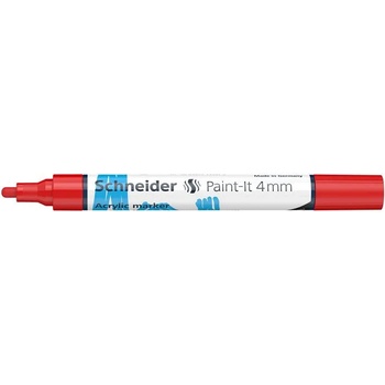 Schneider Декоративен маркер, акрилен, 4 мм, SCHNEIDER "Paint-It 320", червен 120202 (120202)