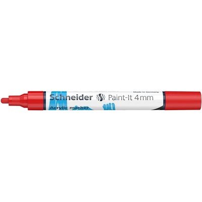 Schneider Декоративен маркер, акрилен, 4 мм, SCHNEIDER "Paint-It 320", червен 120202 (120202)