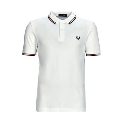 Fred Perry polokošela s krátkym rukávom Twin tipped fred perry biele
