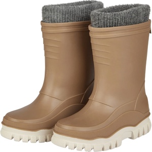 Sterntaler Детски гумени ботуши Sterntaler Kids' Lined Plain Wellies Wellington boots - Lehmbraun - размер 26/27 (EU) (731-0281-0313)