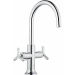 Kludi Смесител за мивка Kludi Nova Fonte Deco, двойно управление, гланциран хром (201180539)