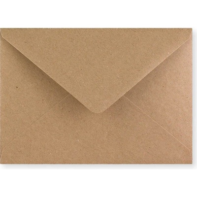 Recyklovaná hnedá obálka 133x184 mm