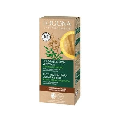 Logona Nourishing plant-based hair dye Powder Gold Blonde Barva vlasů Unisex 100 g