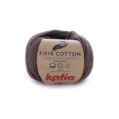 FAIR COTTON Katia Farby FAIR COTTON: 25 hnedá