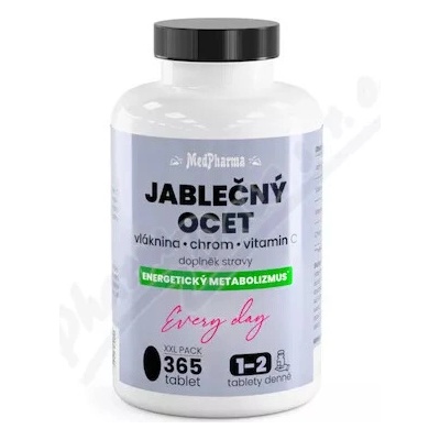 MedPharma Jablčný ocot vláknina chróm vit.C 365 tabliet