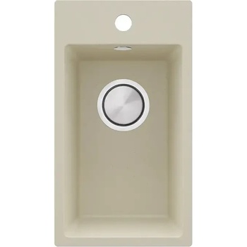 Твоят Стил Бежова кухненска гранитна мивка Рига 30 XL 280 x 500 мм