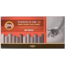 Koh-I-Noor Toison Soft Pastels Sada suchých pastelov greys 12 ks