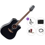 Takamine GD34CE Premium SET Black Електро-акустична китара Дреднаут