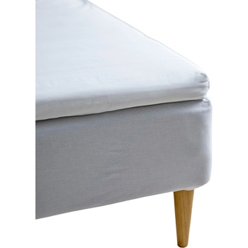 Södahl Чаршаф с ластик Calm 90 x 210 x 8 см бял (15598)