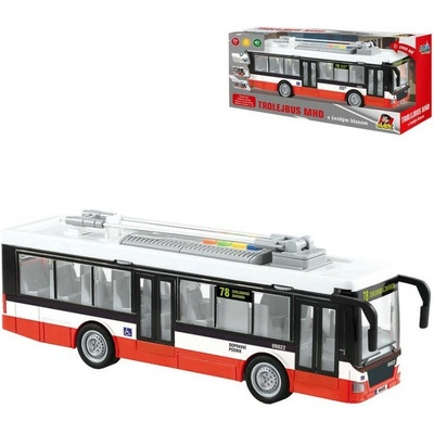 MaDe Trolejbus 28cm mluví česky a svítí