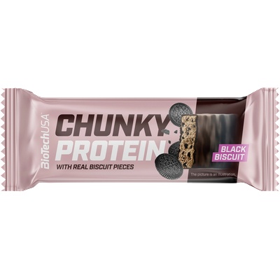 BioTechUSA Chunky Protein Bar - Black biscuit