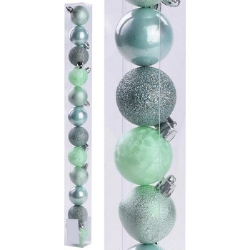 HOME Vianočné gule pistáciové 12 ks 4 cm