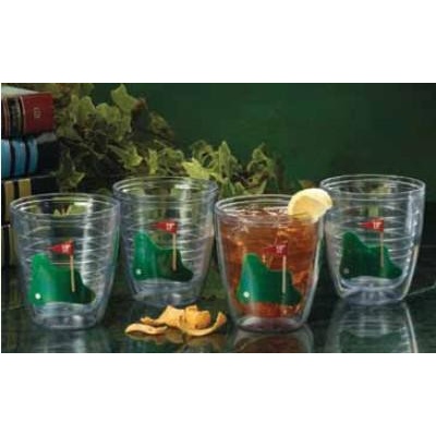 Golf Gifts sklenice dvojité sklo golfový motiv 4 x 360 ml