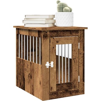 vidaXL Мебели за кучешки клетки от старо дърво 45x62x59 cm (857636)