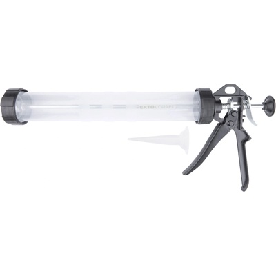 Extol Пистолет за изстискване, пластмасов, 700 ml; 380 mm, с прозрачен държач за тръби