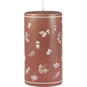 Unipar Кафява свещ , време на горене 87 h Fleur - Unipar (Fleur Terracotta Pillar 80x150)