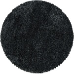 Ayyildiz Антрацитен кръгъл килим ø 80 cm Fluffy - Ayyildiz Carpets (FLUFFY80803500ANTHRAZIT)