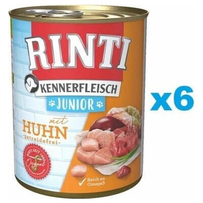 Rinti Kennerfleisch Junior kuracie 6 x 400 g