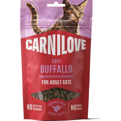 CARNILOVE Cat SOFT Snack Buffallo enriched with Blueberries 50 g