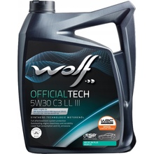 WOLF OFFICIALTECH 5W-30 C3 LLIII 4 l