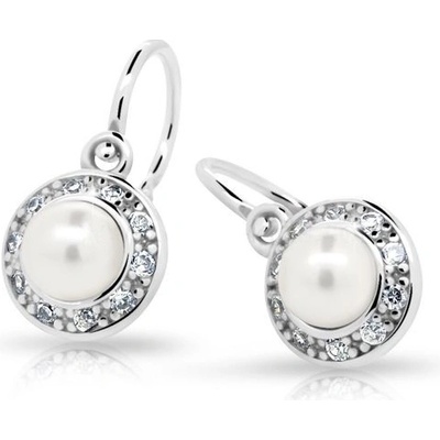 Cutie Jewellery dětské s perličkou C2393-10 bílá