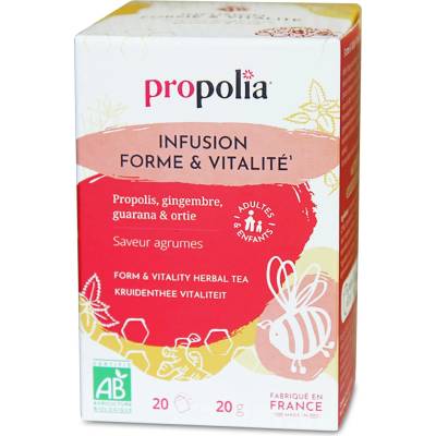 Propolia Organic Form & Vitality Herbal Tea 20 čajových sáčků