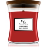 WoodWick Crimson Berries ароматна свещ с дървен фитил 85 гр