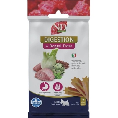 N&D Quinoa Dog Dental Snack Digestion Mini Lamb 60 g