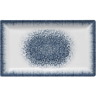 Saturnia Правоъгълна чиния SATURNIA Nancy, 29x17, 5 см, бяла/синя (24524/Z105)