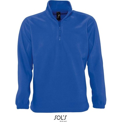 Sol's Ness Fleecová mikina s 1/2 zipsom modrá royal