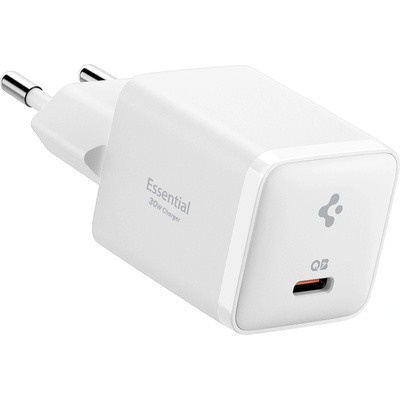 Spigen Зарядно устройство Spigen Essential EE301EU (ACH09492) - Type-C, 30W - Бяло