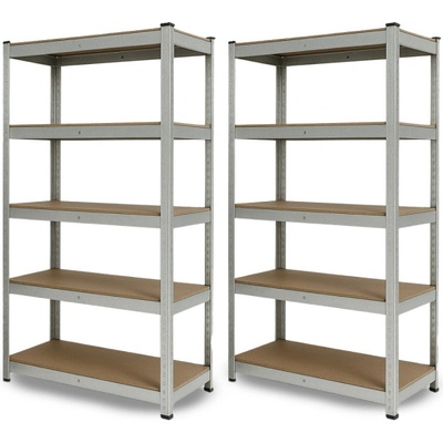 IQ Garden 2 x Regál 180 x 80 x 40 5 polic pozink 319902