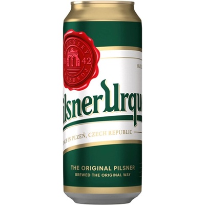 Pilsner Urquell svetlý ležiak 12% 0,5 l (plech)