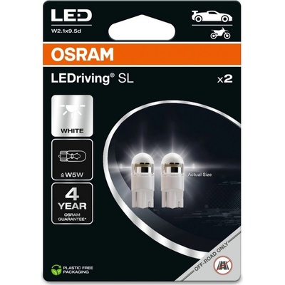 Osram LEDriving SL W5W 12V 1W W2,1x9,5d 6000K 2 ks 2825DWP-02B